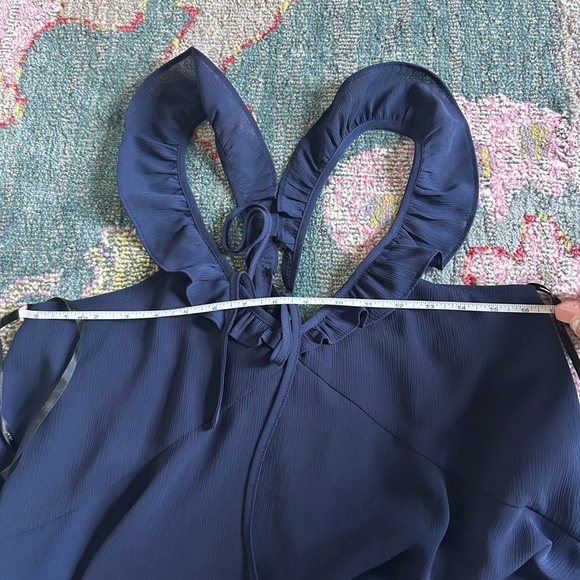 J.O.A Los Angeles JOA Stars Come Out Navy Blue Dress- Size L NWOT - Picture 8 of 11